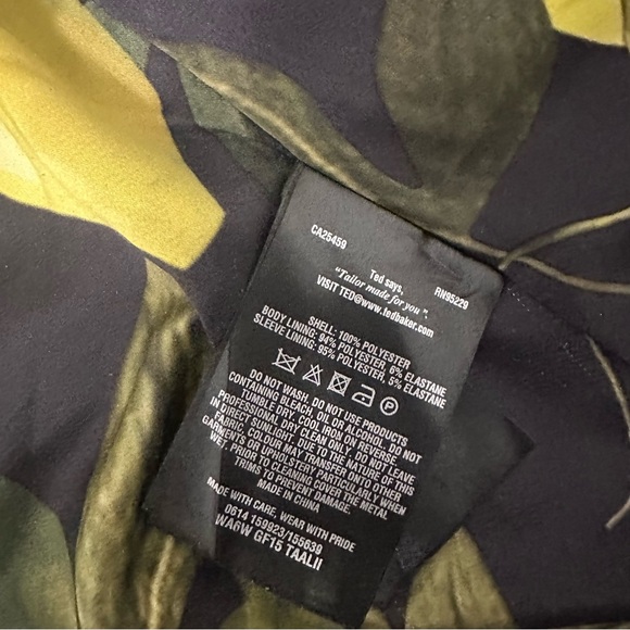 Ted Baker London Black Blazer with Gold Zipper - Picture 3 of 5